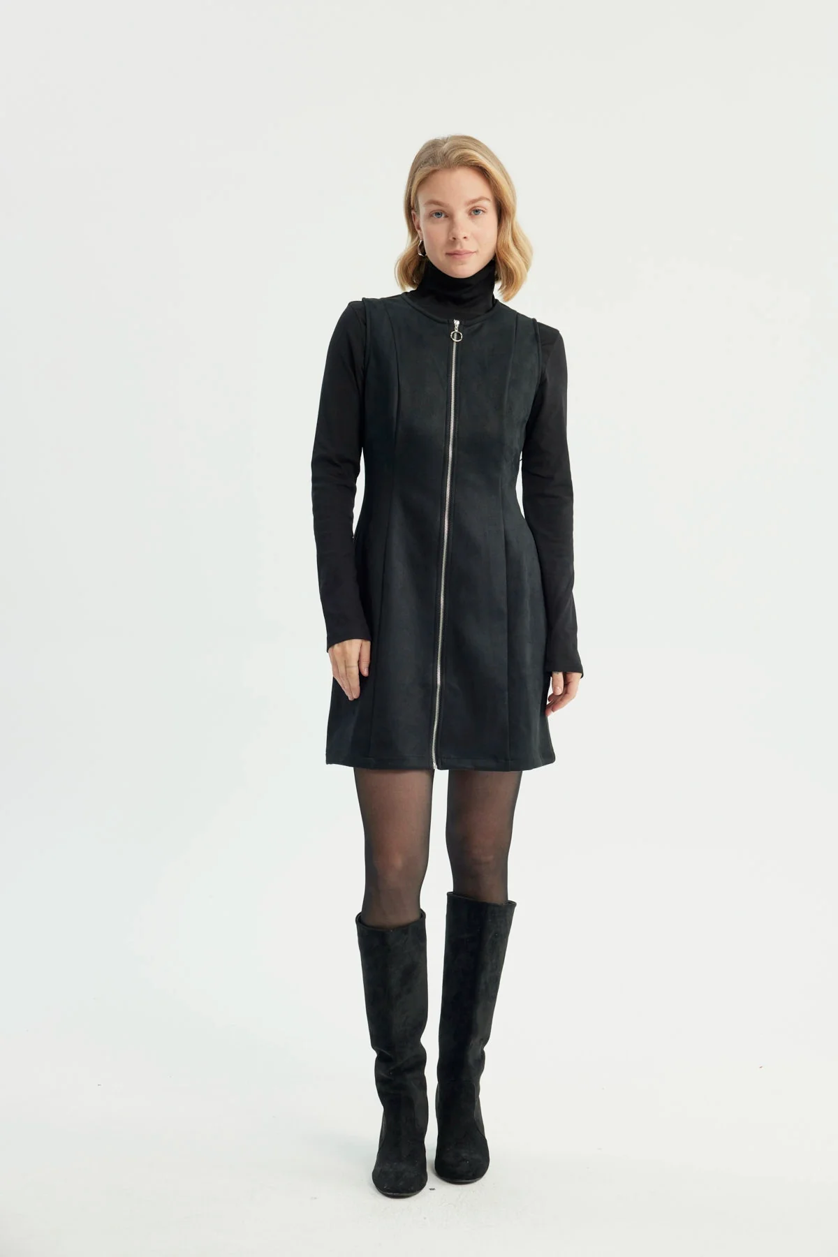 Vestido Mujer Casual Negro - Image 4