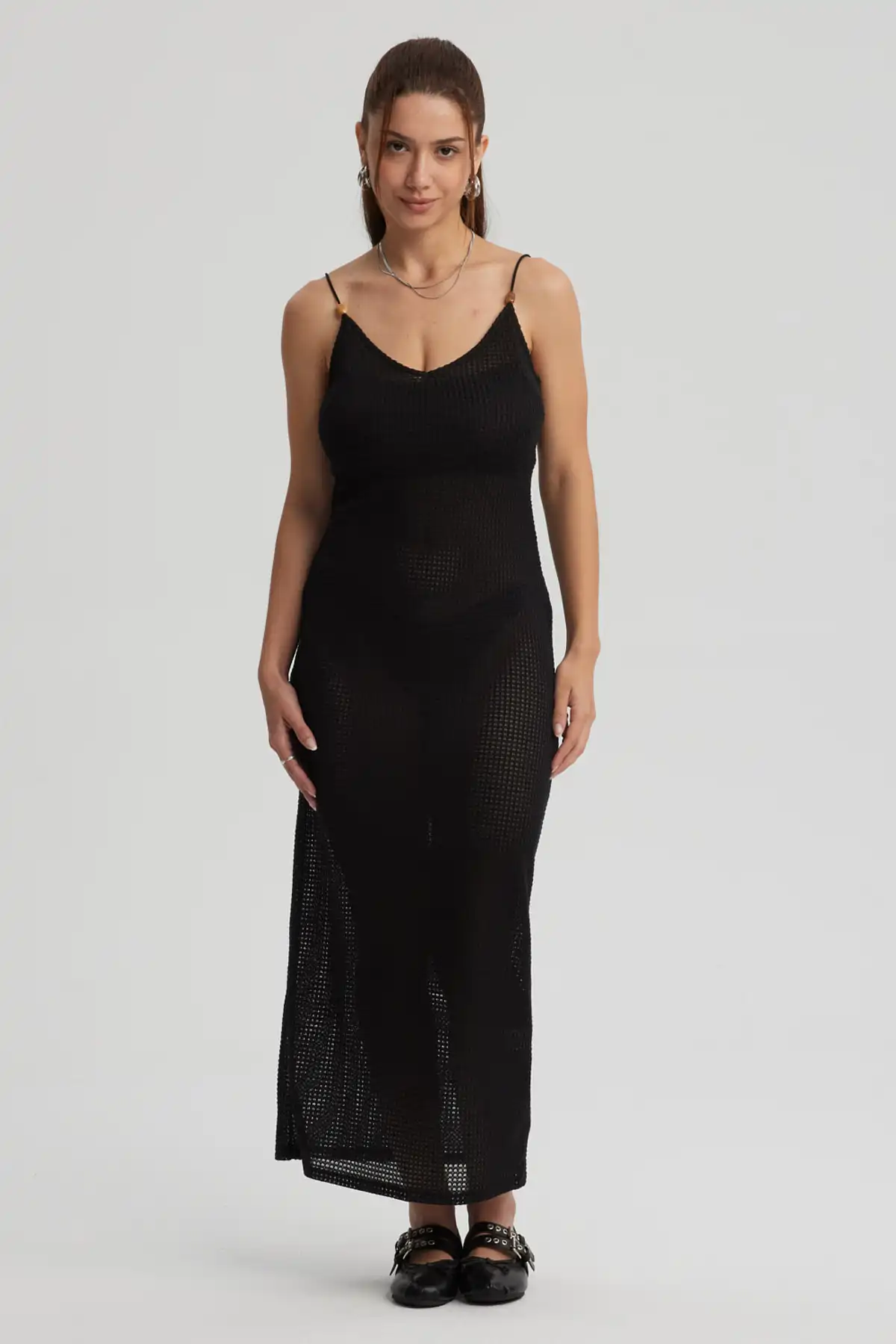 Vestido Mujer Largo Negro