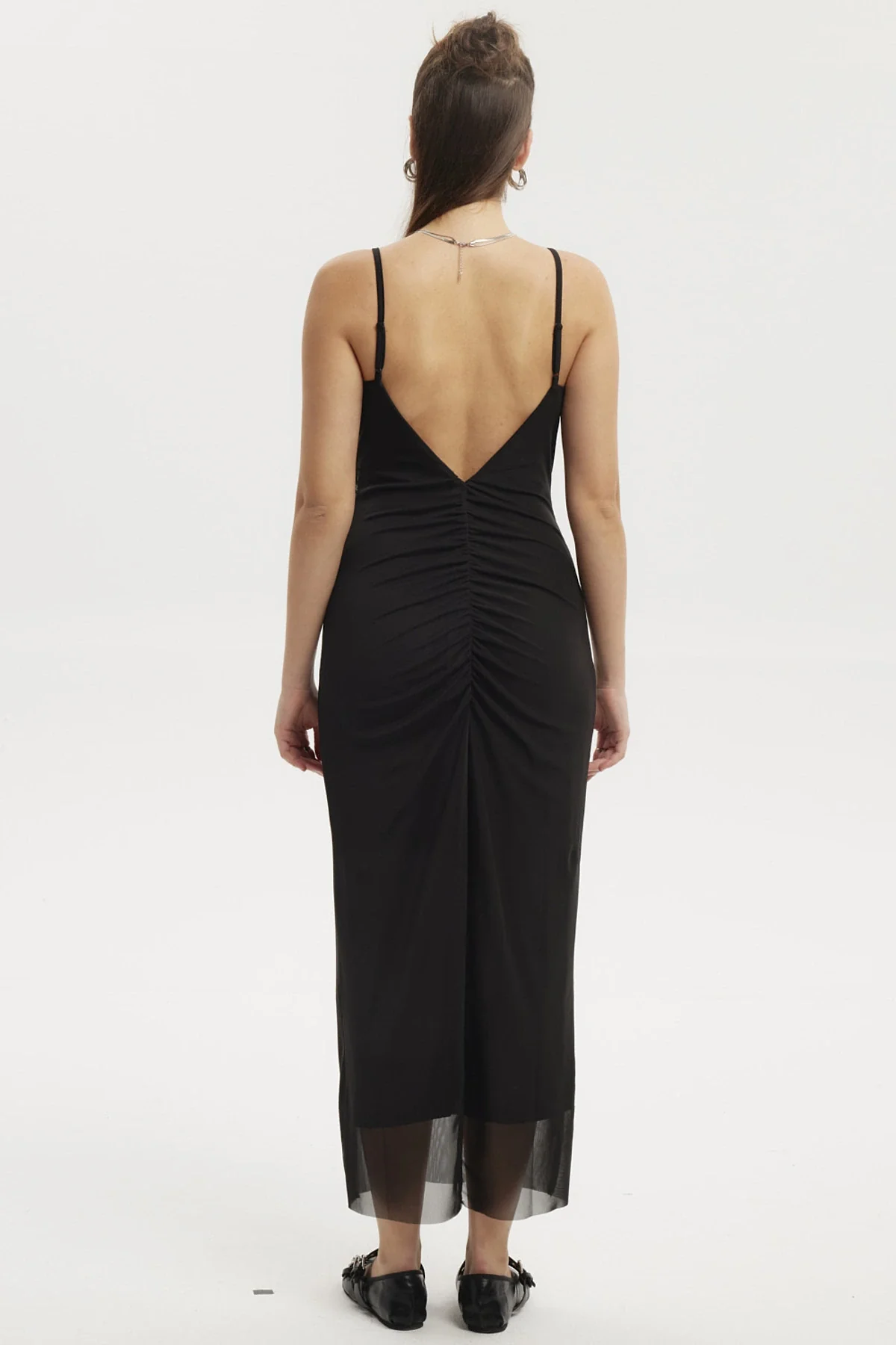 Vestido Mujer Largo Pabilo Negro - Image 3