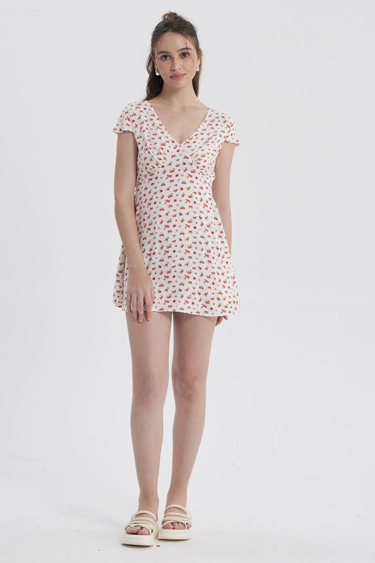 Vestido Mujer Romántico Crudo