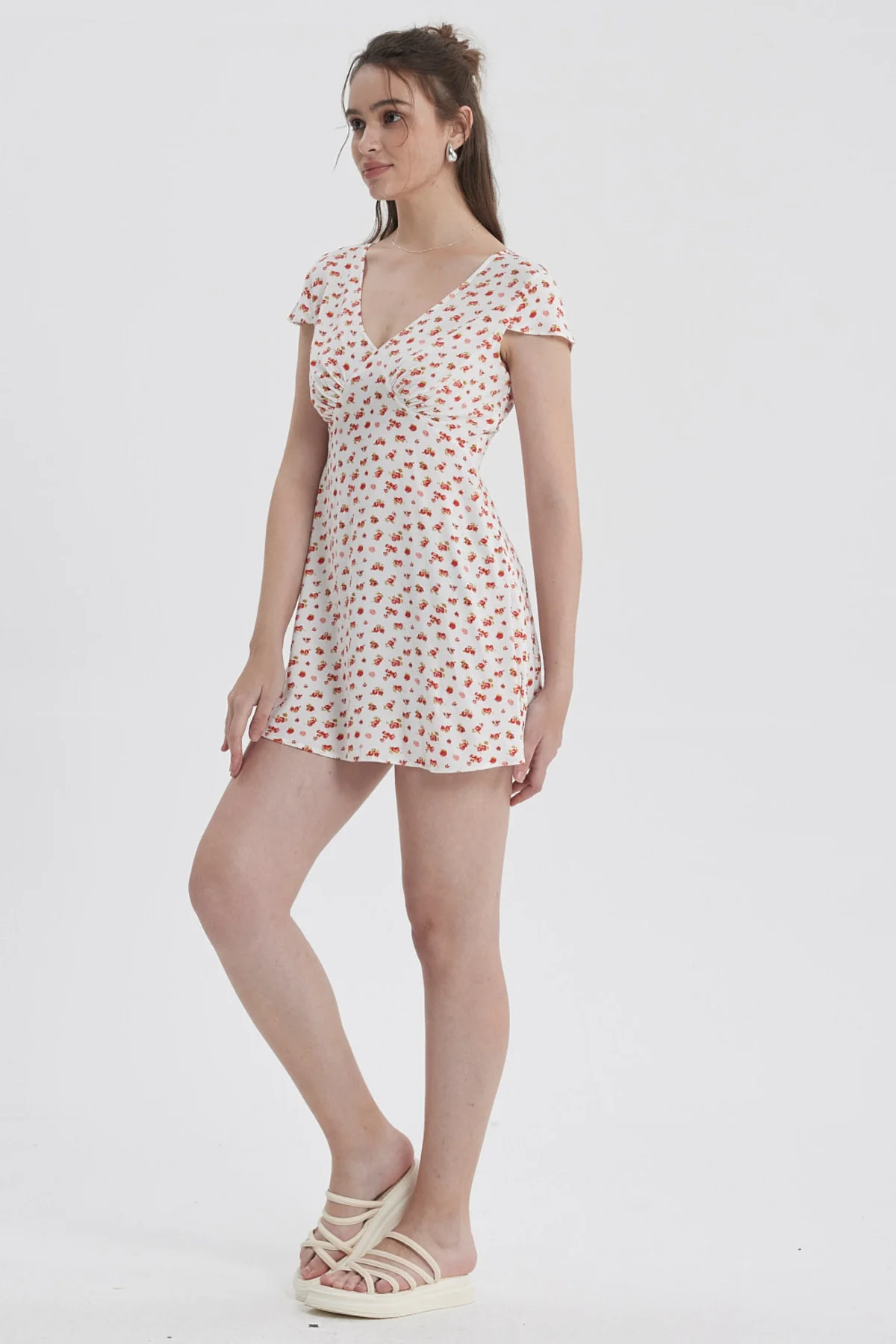 Vestido Mujer Romántico Crudo - Image 2