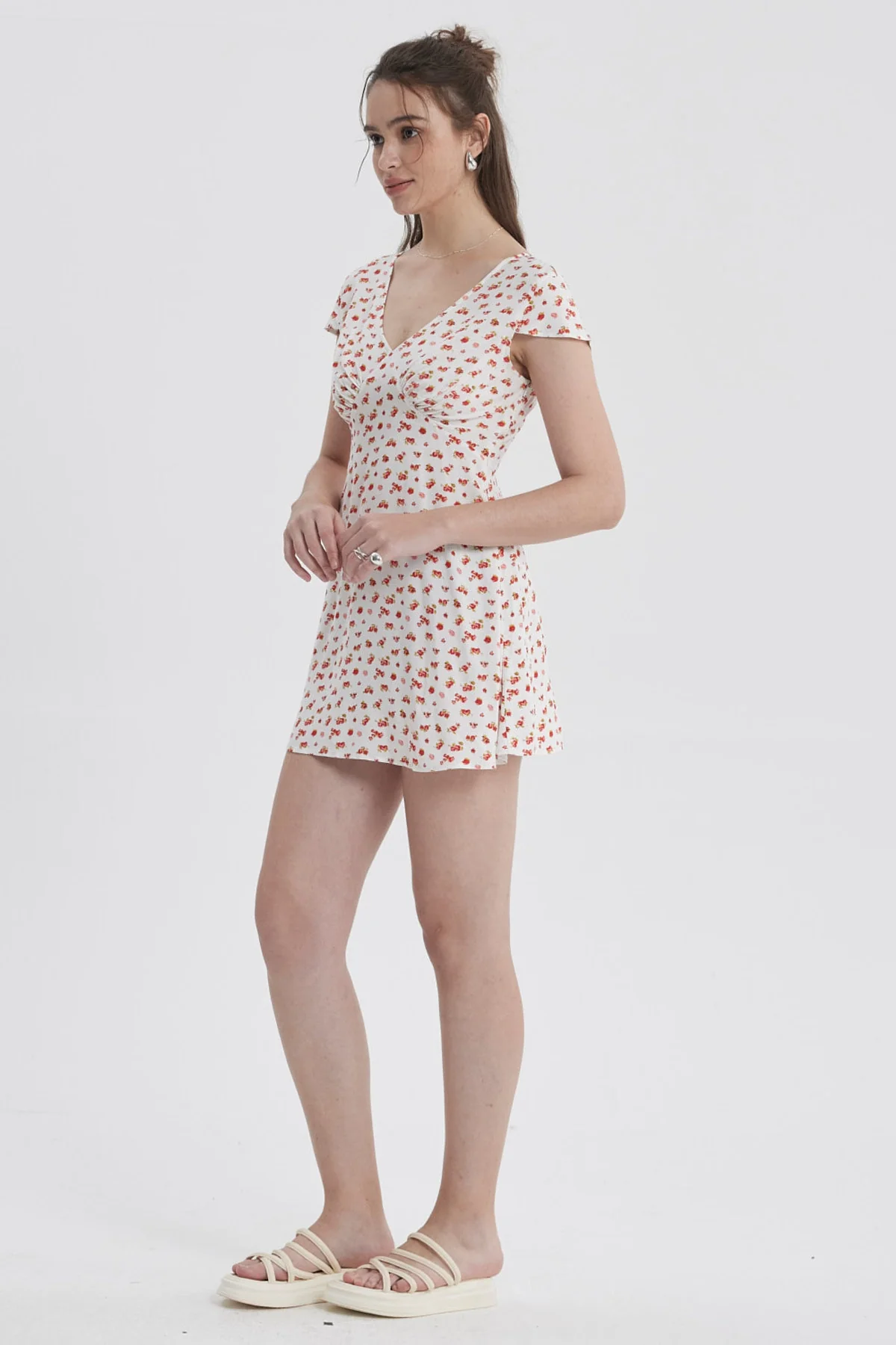 Vestido Mujer Romántico Crudo - Image 4