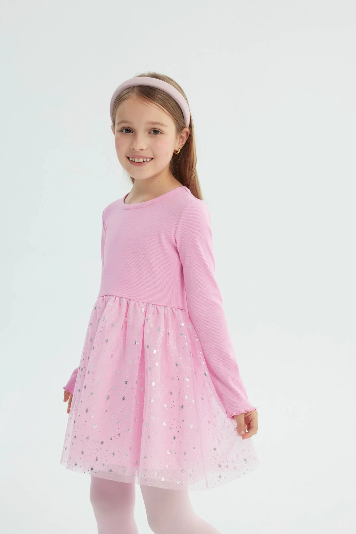 Vestido Niña Falda Midi Rosado - Image 2